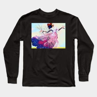 Homage to Spring Flowers, pink blossoms Long Sleeve T-Shirt